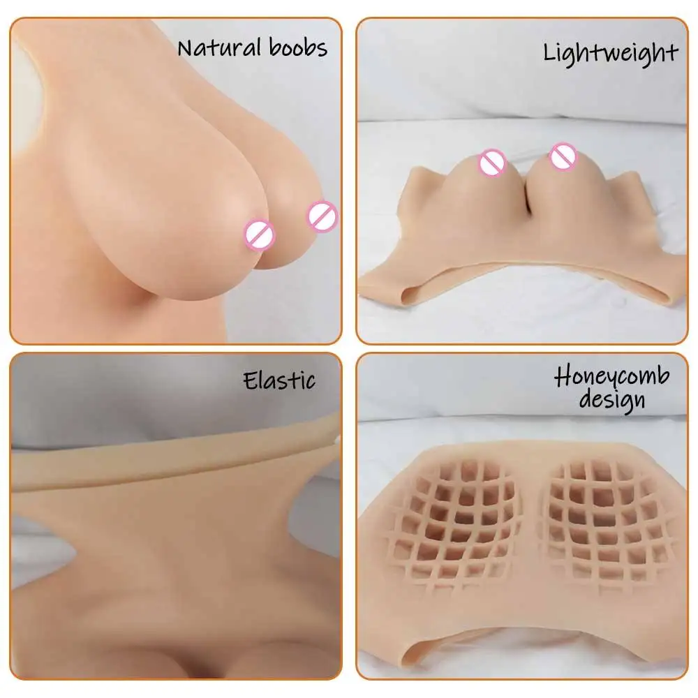 Supersoft  C-Cup  Silicone Breast Forms Fake Boobs Breast Prosthesis  Real Women Touch Feeling  for Crossdresser Transgender
