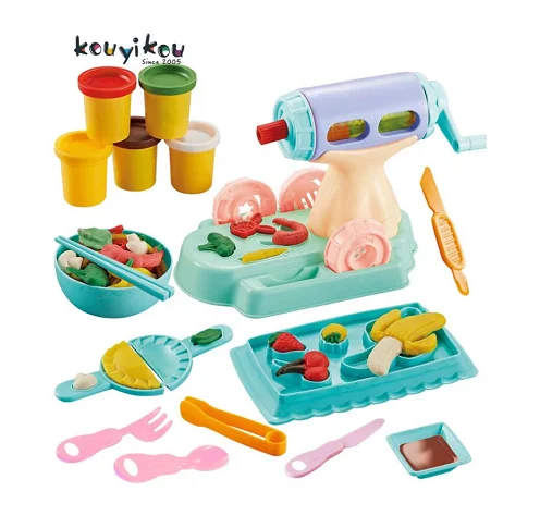 Kouyikou новый продукт ролевые игры diy глиняная лапша обучающая машина кухонные игрушки пластиковая игрушка кухонный набор