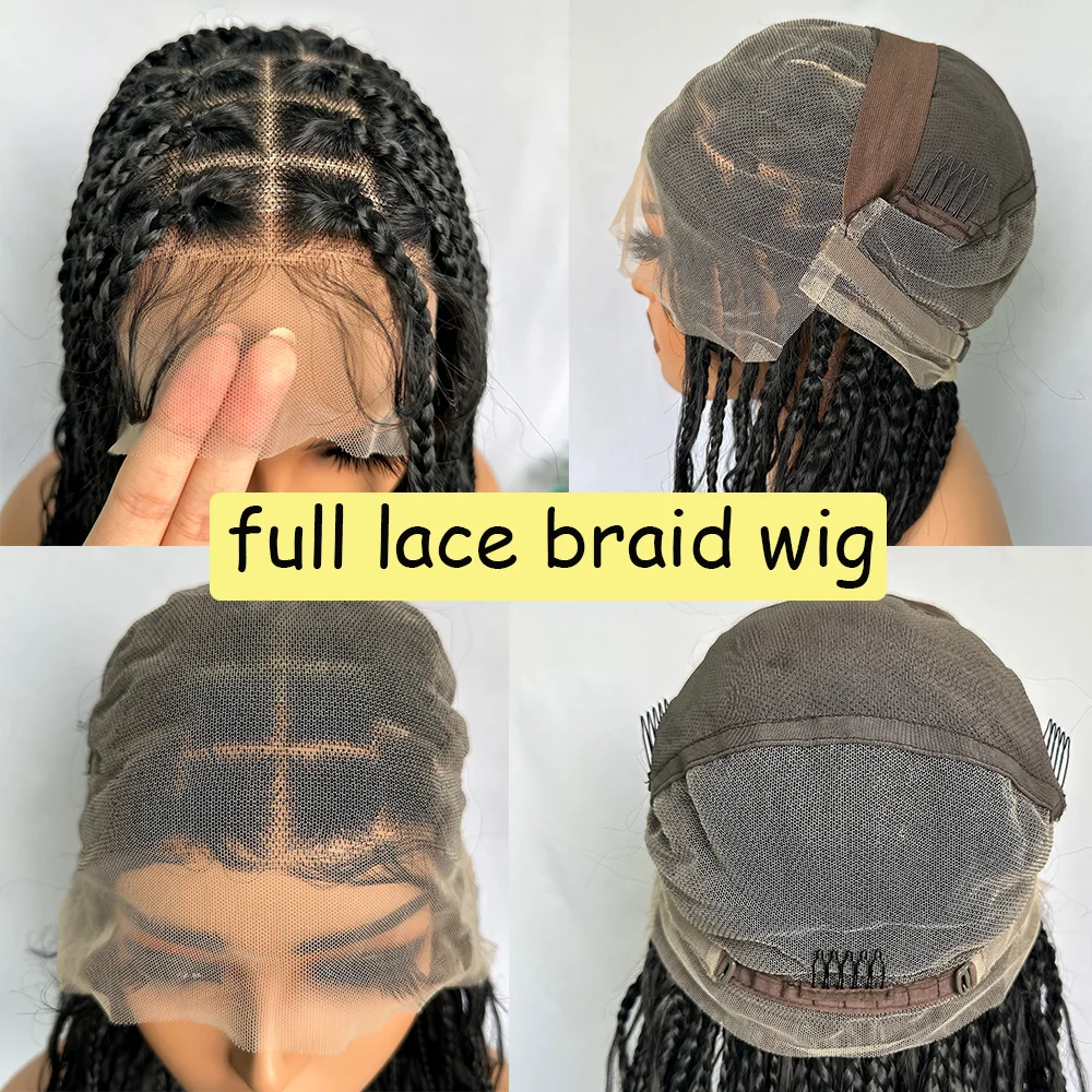 ウィッグセット X-TRESSボヘミアン編組ウィッグ32インチフルレースフロント合成