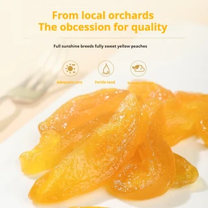 Premium Quality Sliced Yellow Peach Preserves Sweet Tasted Dry Fruit Snack Other Dried Fruits Factory Customization