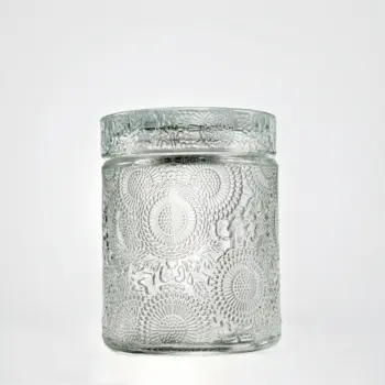 Custom Design Clear Glass Jar With Lid For Home Decoration