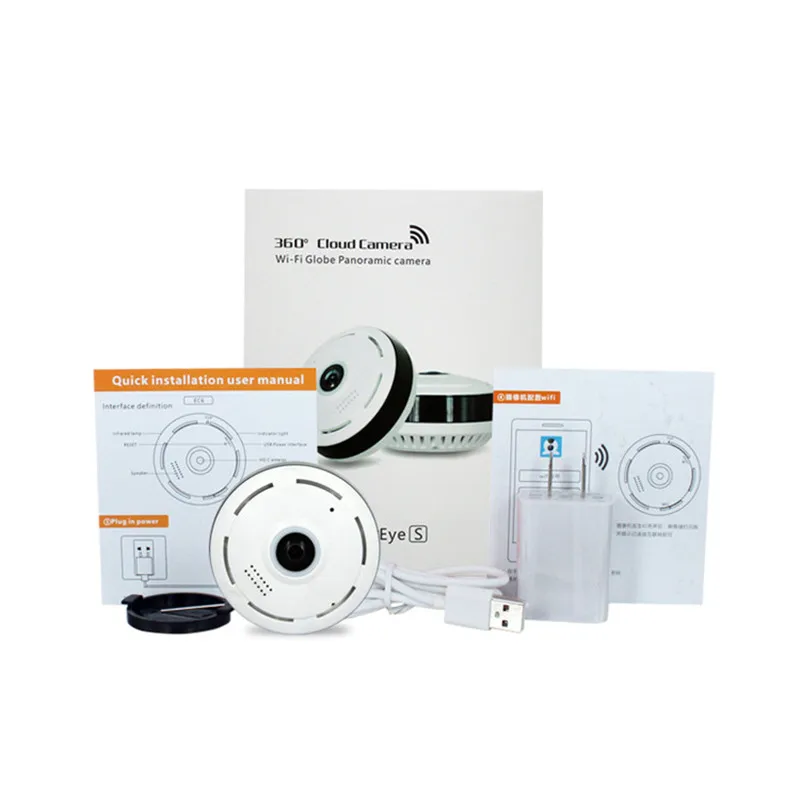 360 Degree VR Panoramic Camera 1080P 3D WIFI Smart Camera