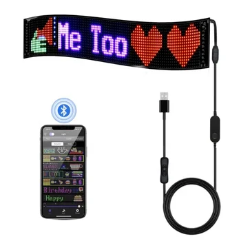 Flexible Led Sign High Brightness Advertising Screen App Control Display For Car