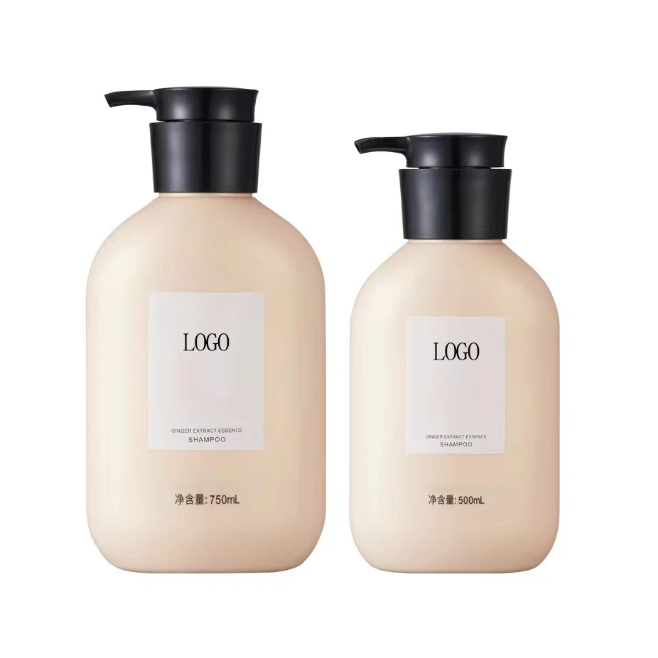 Wholesale 300ml 500ml 600ml 750ml Customized Hdpe Bottle Plastic Shampoo Bottle for Hair Conditioner
