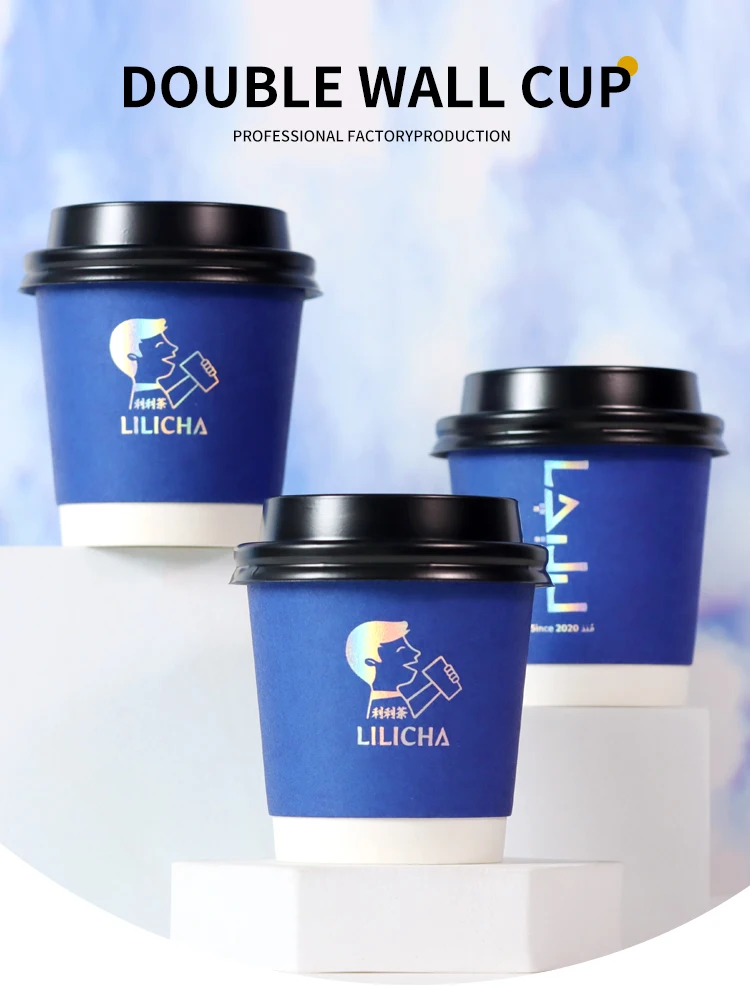product wholesale custom printed biodegradable disposable double wall paper cups with lids for hot drinks-4