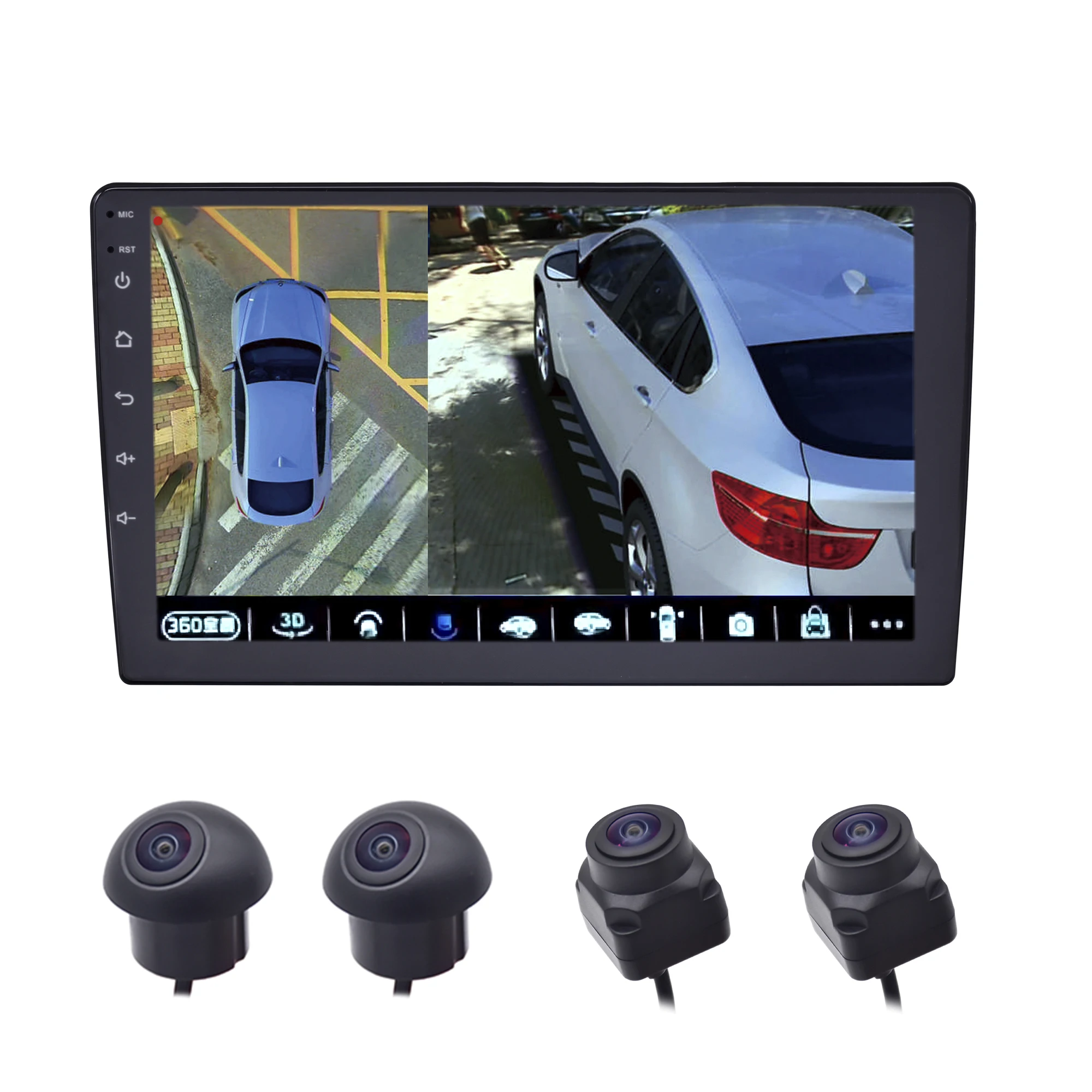 Universal Car 360 3D Camera Night Vision Android Radio