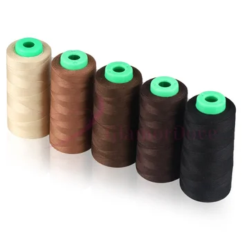 Durable Polyester Cotton Thread Spools Human Hair Sewing Thread 1000 Yards/Roll Color Custom Polyester Thread