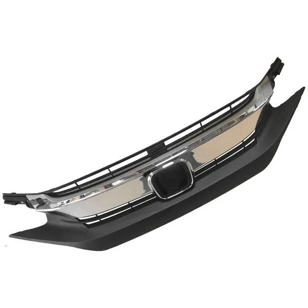 product saivis chrome trim front bumper upper grille for honda civic 2016-35