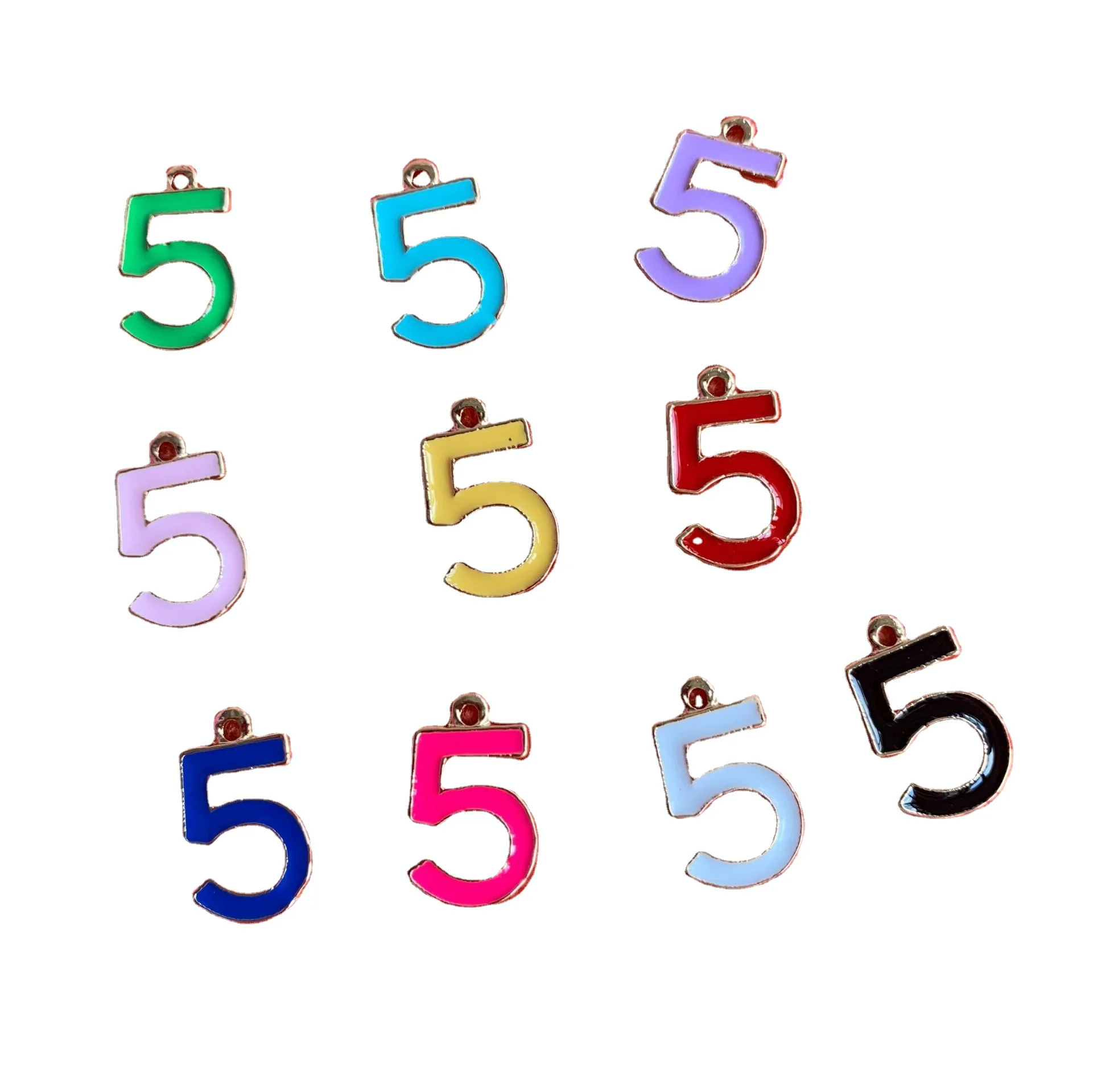 custom number charms