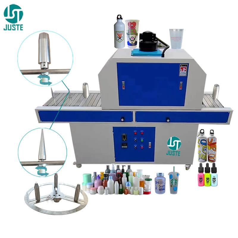 Round Plane Surface UV Curing Machine Led Drying Machinery UV Varnish Light Tunnel Oven Mercury Lamp UV Dryer
