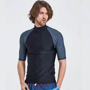 SBART Men's Short Sleeved Diving Suit Sun Protection Swimsuit Quick Drying Jellyfish Jacket Slim Fit Surfing and Snorkeling Suit