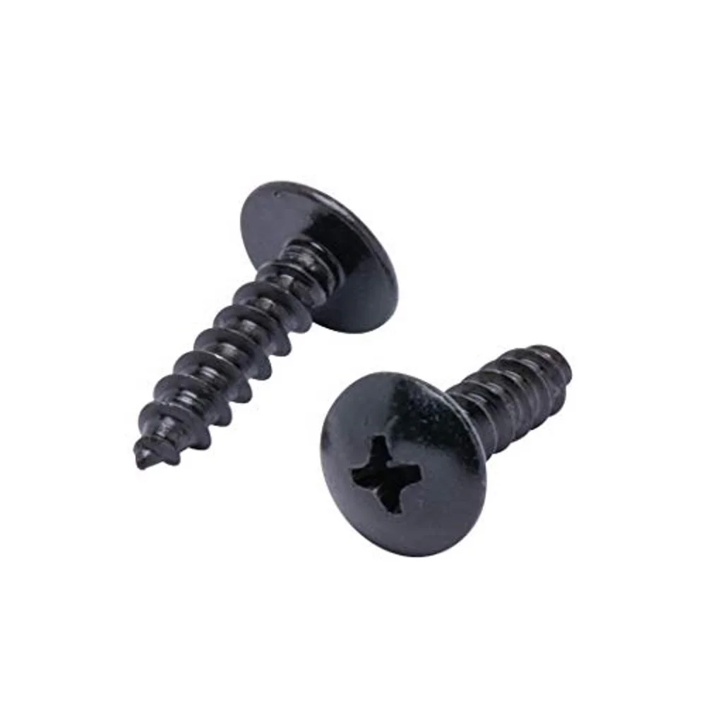 #10 X 1" Stainless Truss Head Phillips Wood Screw Black Xylan Coated 18-8 (304) Stainless Steel Screws manufacture