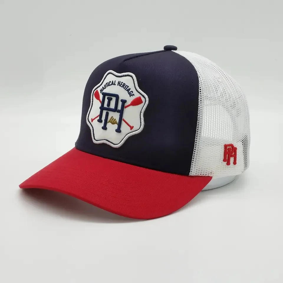 Digital Printing Hats Custom logo Men Cap 6 Panels Personalized Embroidered Sports Baseball Cap Plain Trucker Hat details