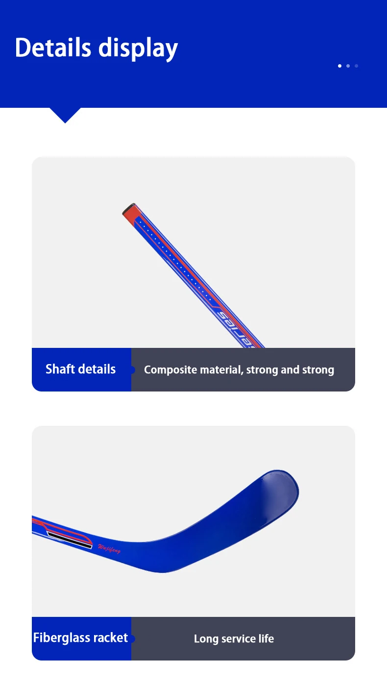 High Quality Carbon Fiber & Glass Fiber Ice Hockey Stick Grip 6 Colors