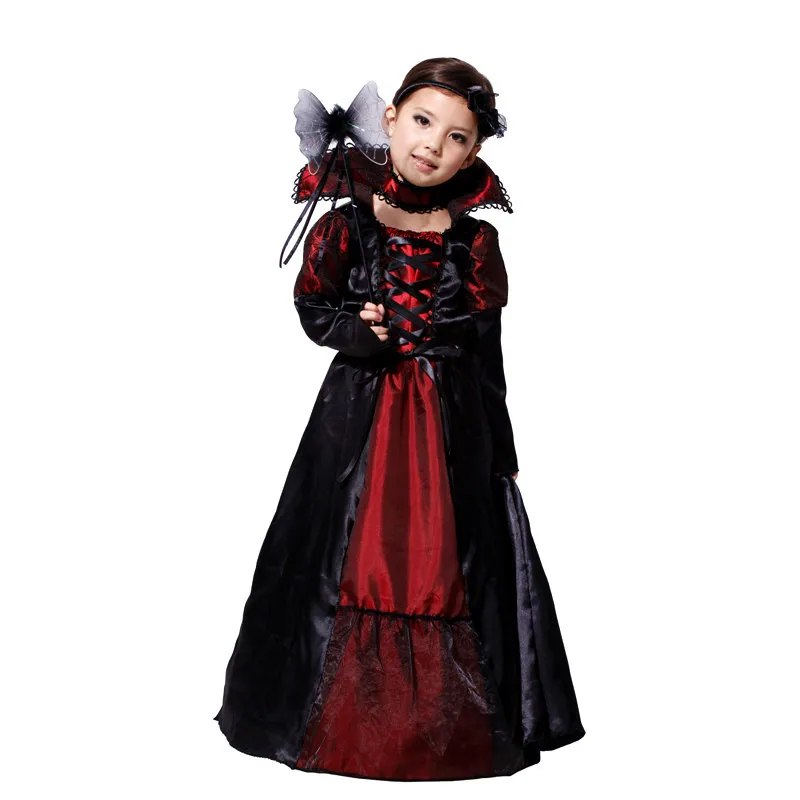 Girls Wicked Evil Queen World Book Day Halloween Fancy Dress Costume Outfit 3-12 
