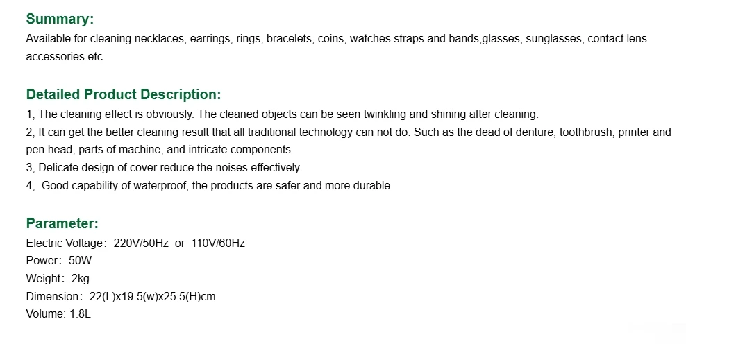 Stainless Steel 1.6L Timer Series Dual-Frequency Degassing Series Ultrasonic Cleaner GB-1613 Low Price