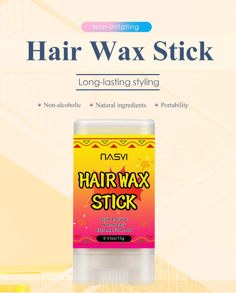 Custom Logo Hair Care & Styling Strong Hold Hairstyle Pomade Sticks Non