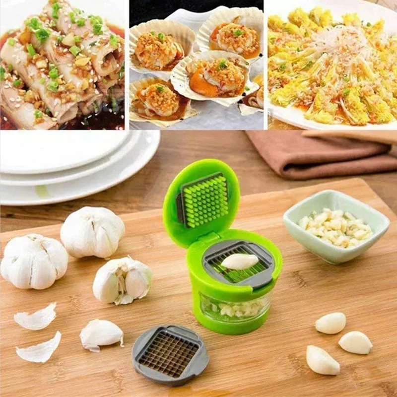Kitchen Innovations Garlic-A-Peel Garlic Press, Crusher, Mincer, and Storage Container