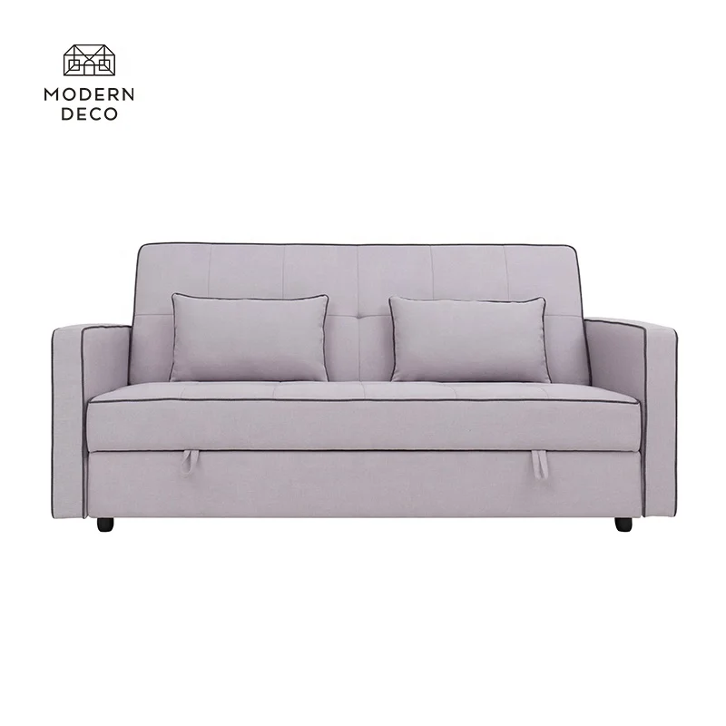 Mekanisme Sofa Tempat Tidur Modern Berbahan Tufted dengan Penyimpanan Futon Sofabed Sofa Cama yang Dapat Dilipat