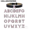 Letras de diamante rosa cromado de 8 mm