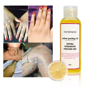 Private label extra strength orange peeling oil most effective skin care whitening yellow peeling oil