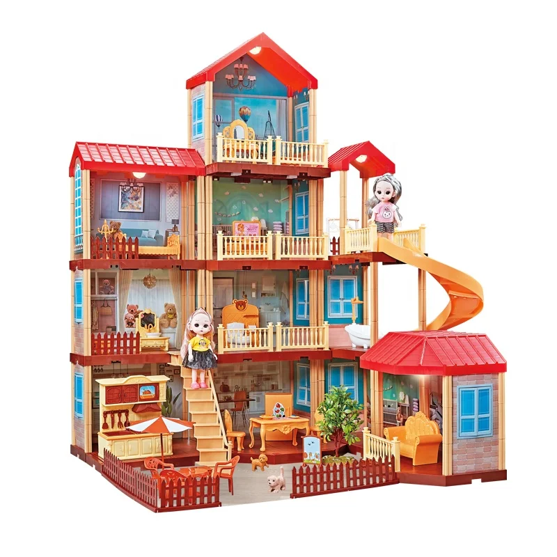 High Quality Doll Houses Furniture& Accessories Simulation Baby Play House  Doll House With Low Price - Main Image