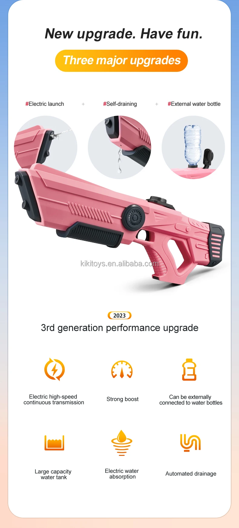 50cm Large Automatic Water Absorption Electric Water Gun,Electric ...