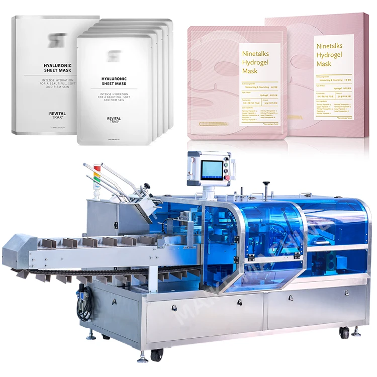 Automatic Cartoning Small Carton Box Packaging Machine Cosmetic Facial Mask Box Packing Machine