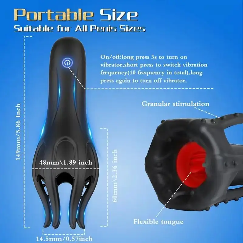 tongue vibrator for men Tease and Please Thrusting and Licking Vibrator