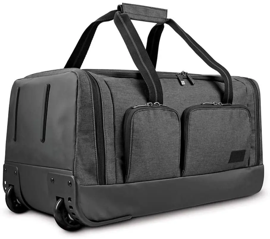 FREE SAMPLE CarryOn Wheeled Duffle Bag, 49L Capacity, Grey, 22 Inch