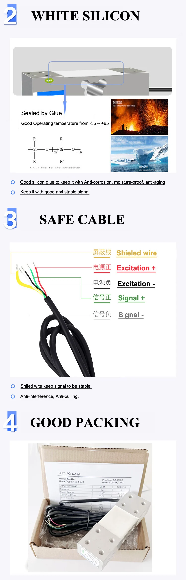 150kg Single Point Load Cell Economic Weight Scale Sensor Parallel Beam ...