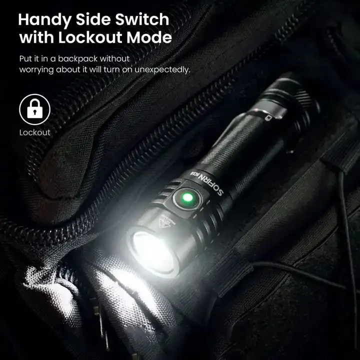 SC18 Mini Waterproof LED Tactical Flashlight SST40 217M Long Distance ...