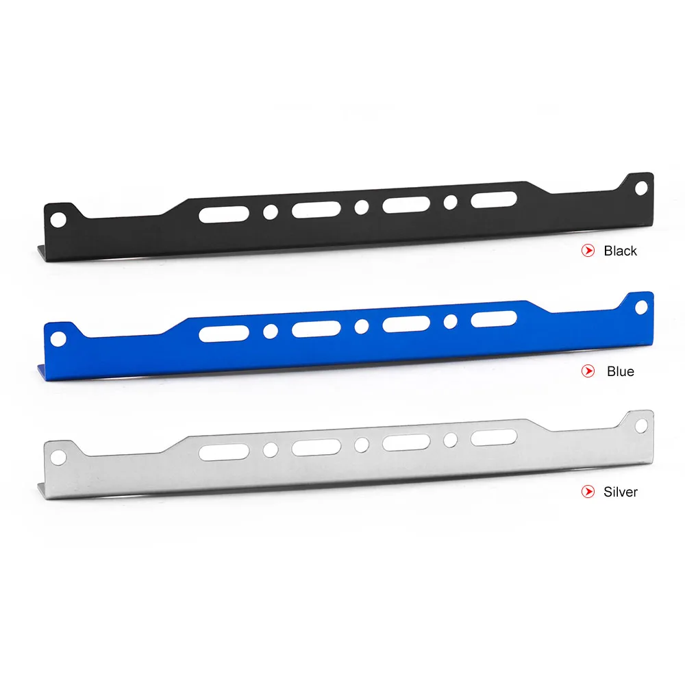New Universal Blue Engine Oil Cooler Mounting Bracket Kit 5mm Thickness Alloy