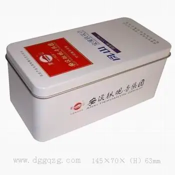 Прямоугольный пользовательский пакет для зеленого чая, жестяная коробка, упаковка для чайных шариков, металлическая жестяная коробка для хранения