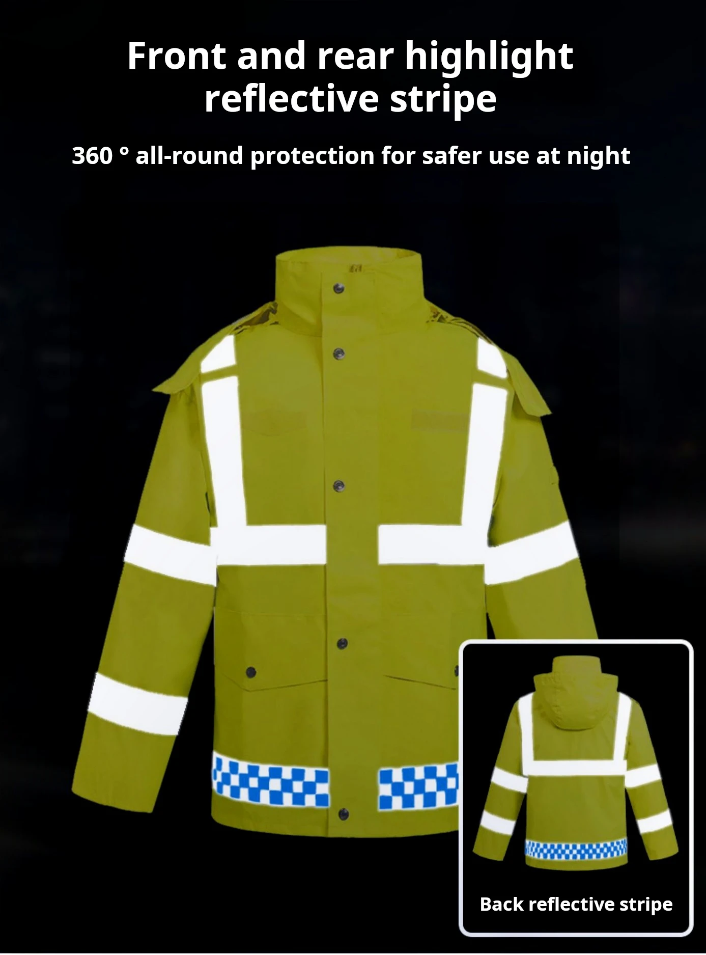 High Visibility Coveralls Work Wear Safety Protective Overalls Hi Viz Reflective Tape Working Wear S