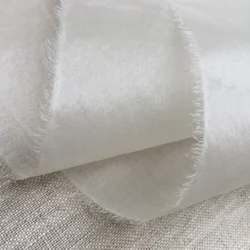 В наличии окрашенная шелковая ткань органза ярд Индия Белая органза