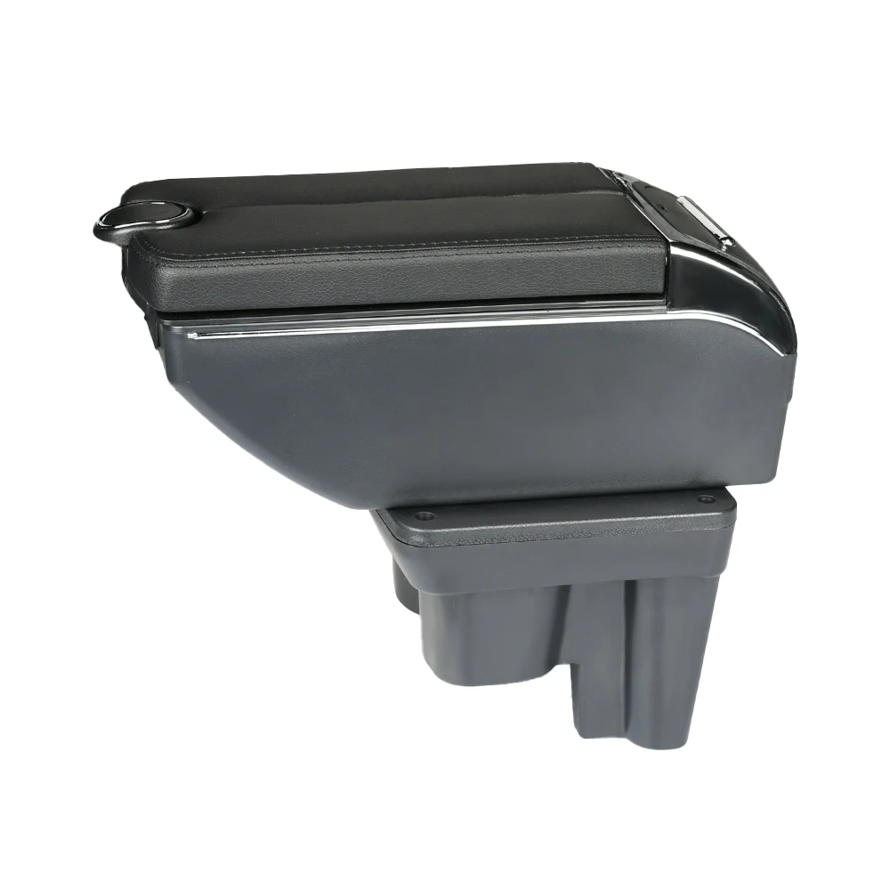 USB Adjustable Universal Armrest Box Auto Interior Central Store Content Box Car Armrest Box with Cup Holder