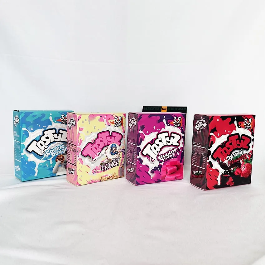 Wholesale 3.5g Mylar Bags Boxes Plastic Zipper Bag Cylindrical Box Packaging Holograph Box Packaging
