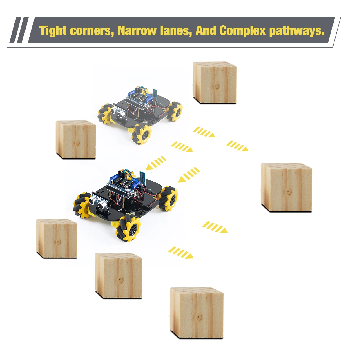 LAFVIN 4WD Mecanum Robot Car for Arduino Robot Car Kit Smart DIY UNO R3 Project