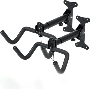 Bicycle Rack Storage Rotatable Cycling Hanger Hook for Hanging Road Mountain Hybrid Bicycle Black