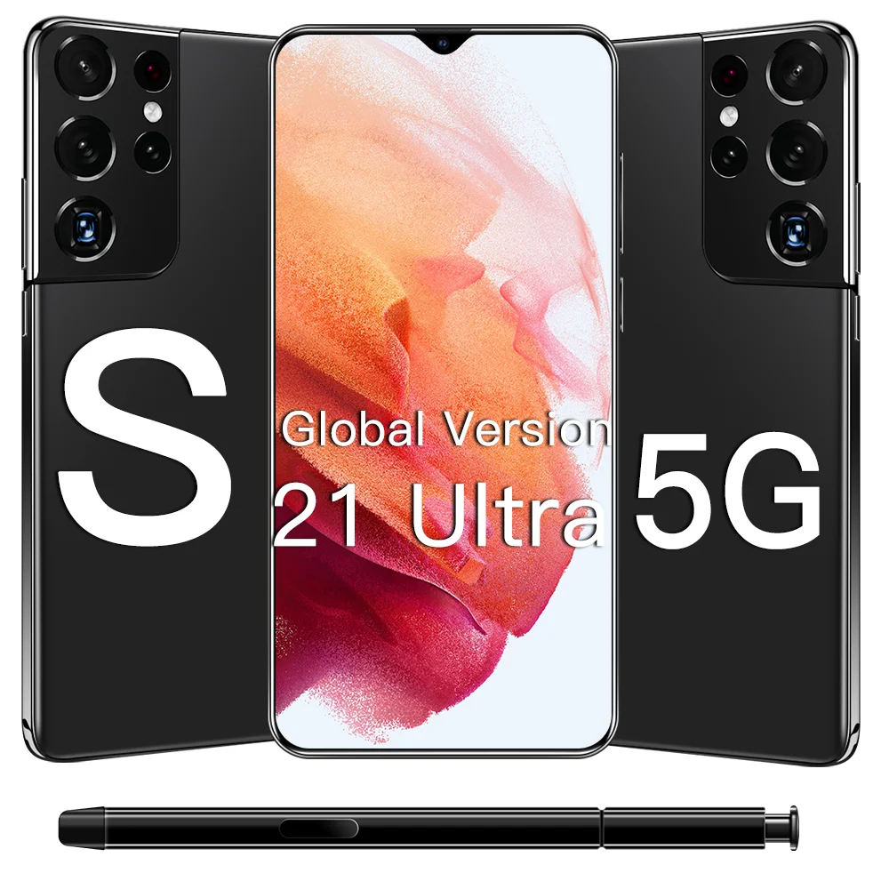 Global version original S21 Ultra 12GB+512GB Android smartphone With stylus Support 4G 5G network Super endurance mobile phone