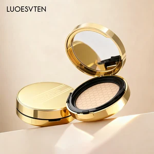 LUOESVTEN CC Liquid Foundation-Long-Lasting Brightening Concealer Oil Control Natural Finish for Women Light/Medium Skin Tones