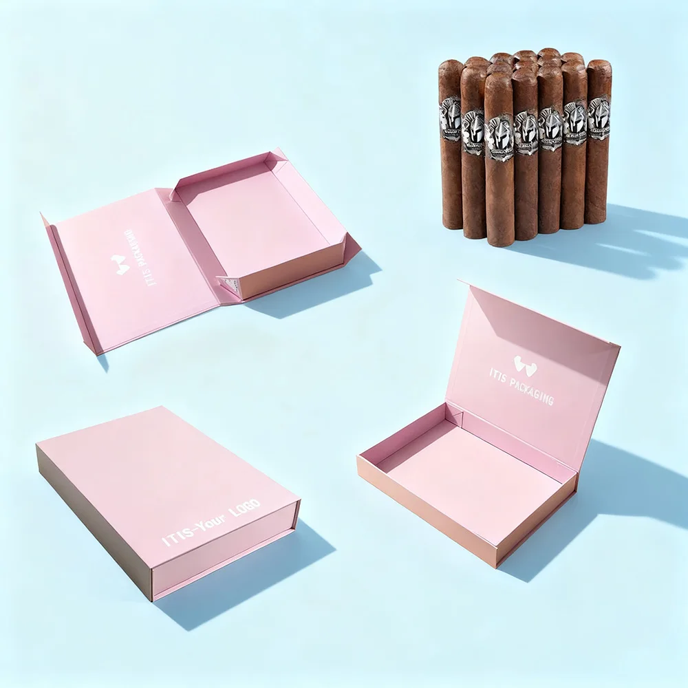 تغليف السيجار بالجملة | علبة هوميدور مخصصة مع مغناطيس | علبة هدايا فاخرة من الورق المقوى