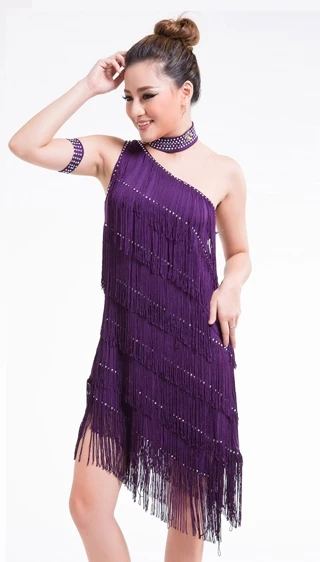 One shoulder best sale flapper dress