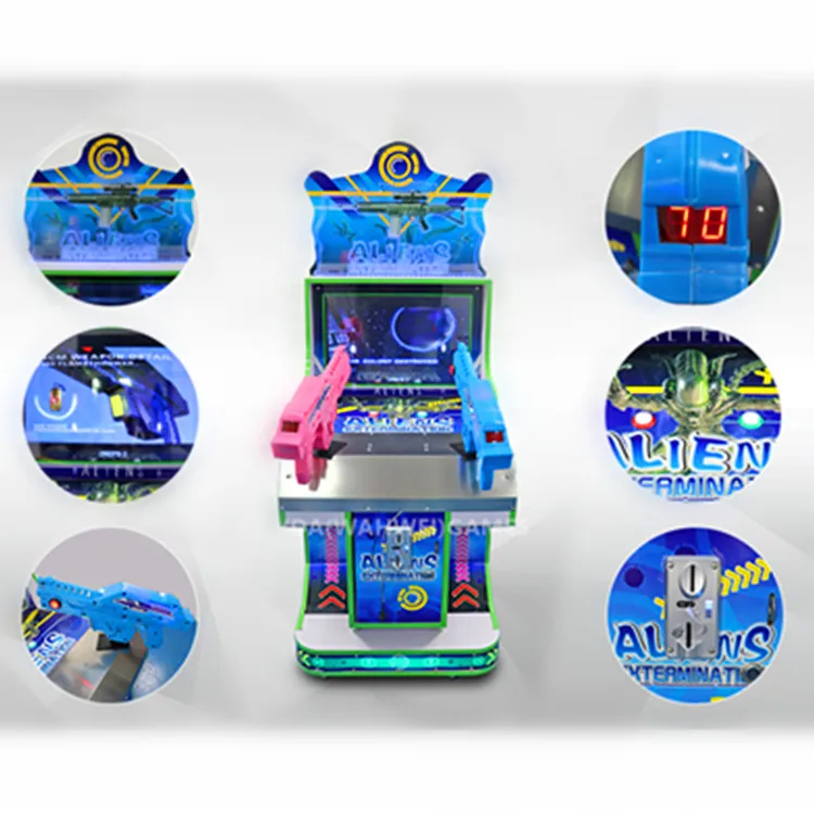 Coin Operated Games 2 Players Electronic Simulator Shooting Gun Arcade Game Machine
