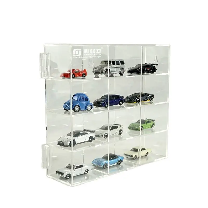 Acrylic Model Car Protector Toy Storage Wall Mounted or Tabletop Land 1/64 Car Die Cast Display Case