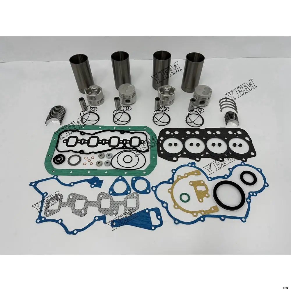 1DZ-3 Engine Overhaul Kit With Full Gasket Kit Engine Bearings for Toyota