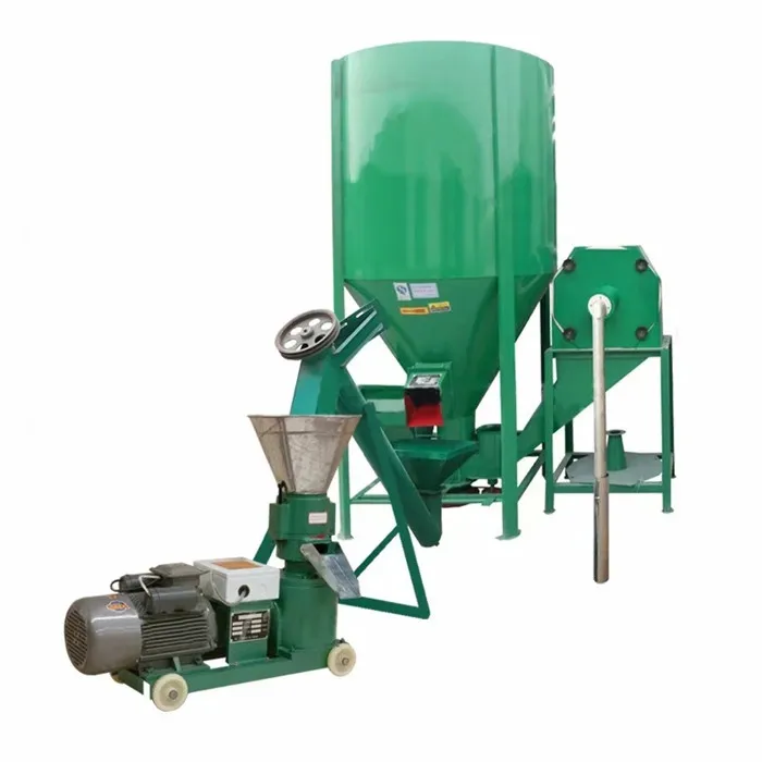 500kg/h vertical cattle feed mixer feed mixing machine with crushing