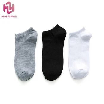 Custom logo Cheap Wholesale No Show Socks Women Summer Breathable Low Cut socks Classical Black White Grey Invisible Socks