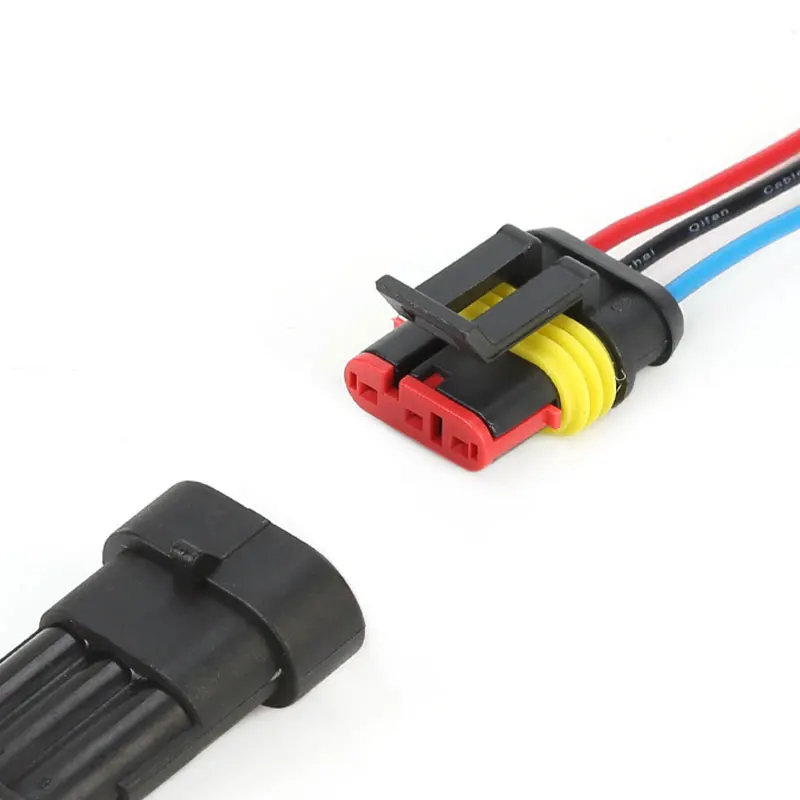 Aiqeer 2 Sets Connecteurs Fil Électrique 6 Broches Étanches - Pour Voiture, Moto, Bateau
